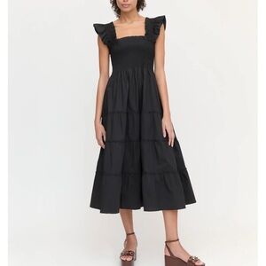 Elegant Black Ruffle Dress